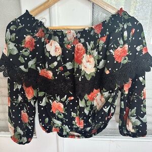 Floral Off-Shoulder Women's blouse Top